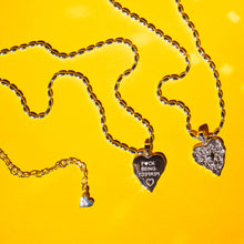 Load image into Gallery viewer, F🖤CK BEING PERFECT 🖤MANTRA NECKLACE 🖤 SILVER