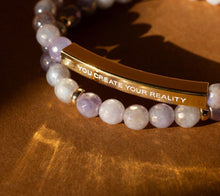 Load image into Gallery viewer, ••NEW••YOU CREATE YOUR REALITY 🖤Mindset Mantra Bracelet
