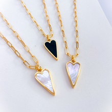 Load image into Gallery viewer, PEARL & BLACK ONYX š¤DOUBLE SIDEDš¤GOLD