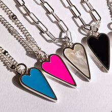 Load image into Gallery viewer, DOUBLE SIDED 🖤HAPPY HEARTS 🖤 SILVER