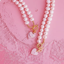 Load image into Gallery viewer, DBL ⫸PEARL♥ HAPPY HEART ♥ CHOKER