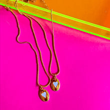 Load image into Gallery viewer, PEARL OVAL🖤 MANTRA NECKLACE