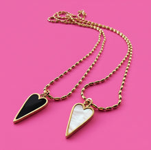 Load image into Gallery viewer, PEARL & BLACK ONYX š¤DOUBLE SIDEDš¤GOLD