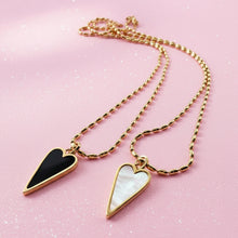 Load image into Gallery viewer, PEARL & BLACK ONYX š¤DOUBLE SIDEDš¤GOLD