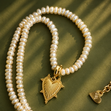 Load image into Gallery viewer, ••last one•• RAVING HEART ⚡️CHOOSE A CHARM PEARL ⚡️CHAIN