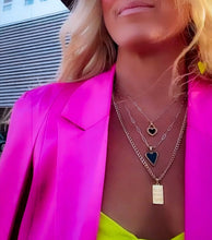 Load image into Gallery viewer, MINI ⫸OG PEARL HEART 🖤 DOUBLE SIDED⫸NECKLACE