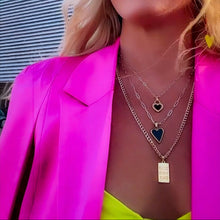 Load image into Gallery viewer, MINI ♥ OG PEARL HEART ♥ DOUBLE SIDED ♥ NECKLACE