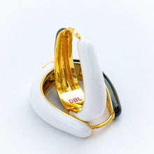 Load image into Gallery viewer, 🔥last one🔥NIGHT & DAY DOUBLE SIDED HOOPS ♥ 14k GOLD