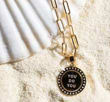 Load image into Gallery viewer, FUCK IT ⚡️YOU DO YOU • DOUBLE SIDED ⚡️mantra necklace