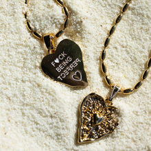 Load image into Gallery viewer, Fš¤CK BEING PERFECT ā¢ā¢MANTRA NECKLACE (double sided)