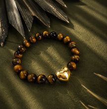 Load image into Gallery viewer, ••NEW•• TIGERS EYE⚡️RAVING HEART BRACELET