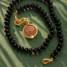 Load image into Gallery viewer, ••NEW•• PENNY FROM HEAVEN 🪽** BLACK ONYX ** GEMSTONE NECKLACE