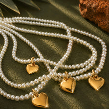 Load image into Gallery viewer, ••LAST ONE•• DELICATE HEART OF GOLD pearl ⚡️NECKLACE