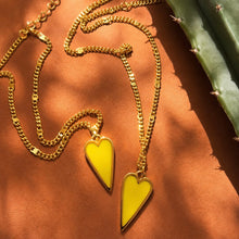 Load image into Gallery viewer, SUNSHINE YELLOW 💛RAVING HEART NECKLACE