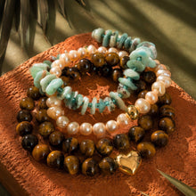 Load image into Gallery viewer, ••NEW•• PINK MOTHER OF PEARL⚡️DBL BEACH BRACELET