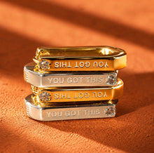 Load image into Gallery viewer, ••YOU GOT THIS •• hoop earrings