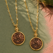 Load image into Gallery viewer, **NEW** PENNY LOCKET HOLDER NECKLACE ♥ (14k gold)