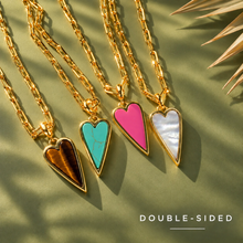 Load image into Gallery viewer, ••NEW•• DOUBLE SIDED 🩷RAVING HEART NECKLACE