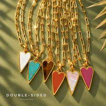 Load image into Gallery viewer, ••NEW•• DOUBLE SIDED 🩷RAVING HEART NECKLACE