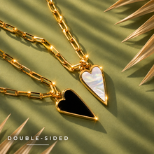 Load image into Gallery viewer, ••NEW•• DOUBLE SIDED 🩷RAVING HEART NECKLACE
