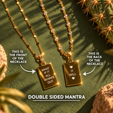 Load image into Gallery viewer, ••NEW•• 11:11 double sided ✨MANIFESTING MANTRA NECKLACE ✨ ✨