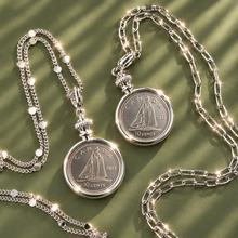 Load image into Gallery viewer, ••SILVER•• DIME 🖤LOCKET NECKLACE