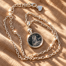 Load image into Gallery viewer, ••SILVER•• DIME 🖤LOCKET NECKLACE