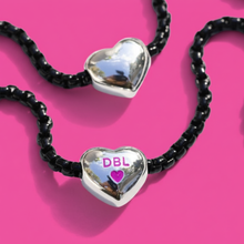 Load image into Gallery viewer, SILVER•• ELECTRIC LOVE 🖤HEART NECKLACE
