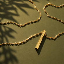 Load image into Gallery viewer, ••SALE•• TRIFECTA-3 SIDED ⚡️ PUMP ME UP 🔥MANTRA⚡️ necklace