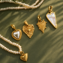 Load image into Gallery viewer, ••last one•• RAVING HEART ⚡️CHOOSE A CHARM PEARL ⚡️CHAIN
