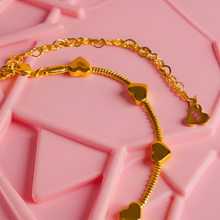 Load image into Gallery viewer, LINKS OF LOVE 🖤HEART CHAIN- **silver & gold**