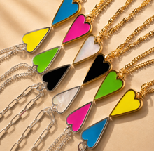 Load image into Gallery viewer, SUNSHINE YELLOW 💛RAVING HEART NECKLACE