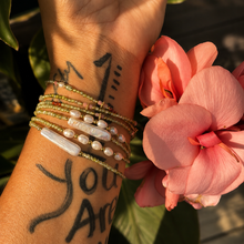 Load image into Gallery viewer, ••NEW•• GOOD ENERGY GEMSTONE & PEARL 🐚BRACELETS