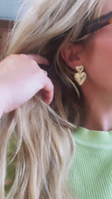 Load and play video in Gallery viewer, **NEW** MEGA LOVE 🩷HEART STRUCK ⫸ EARRINGS
