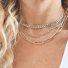 Load image into Gallery viewer, **TOP 20** PAPERCLIP ⫷ CHOKER &amp; LAYERING CHAIN
