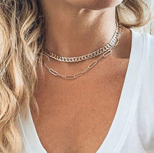 Load image into Gallery viewer, **TOP 20** PAPERCLIP ⫷ CHOKER &amp; LAYERING CHAIN
