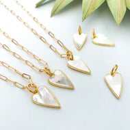 **TOP 20 **PEARL ONE OF A KIND ♥ HEART ⫸ NECKLACE