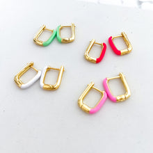 Load image into Gallery viewer, **TOP 20** SQUARE COLORful MOOD BOOSTING ⫸ HOOPS
