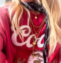 Load image into Gallery viewer, RED &amp; PURPLE❤️double sided hearts
