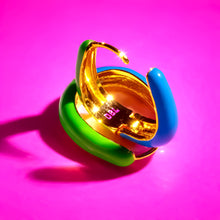 Load image into Gallery viewer, PINK &amp; YELLOW🩷 DOUBLE SIDED 🩷 HAPPY HOOPS
