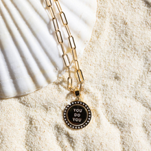 Load image into Gallery viewer, FUCK IT🩷YOU DO YOU • mantra necklace (double sided)
