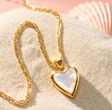 Load image into Gallery viewer, ••NEW•• OPAL MINI HEART OF GOLD NECKLACE
