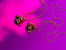 Load image into Gallery viewer, 2 in 1 ❤️ SPINNING❤️CLARITY COIN NECKLACE

