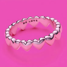 Load image into Gallery viewer, **last one**BE LOVE 🖤STACKABLE 🖤 RING(SILVER SIZE 6)
