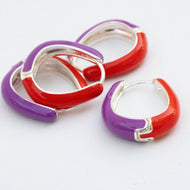••presale•• 2 in 1❤️MOOD BOOSTING HOOPS ❤️RED & PURPLE
