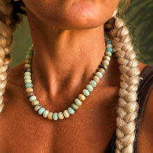 Load image into Gallery viewer, ••NEW•• AMAZONITE  BEADED CHAIN 🐚
