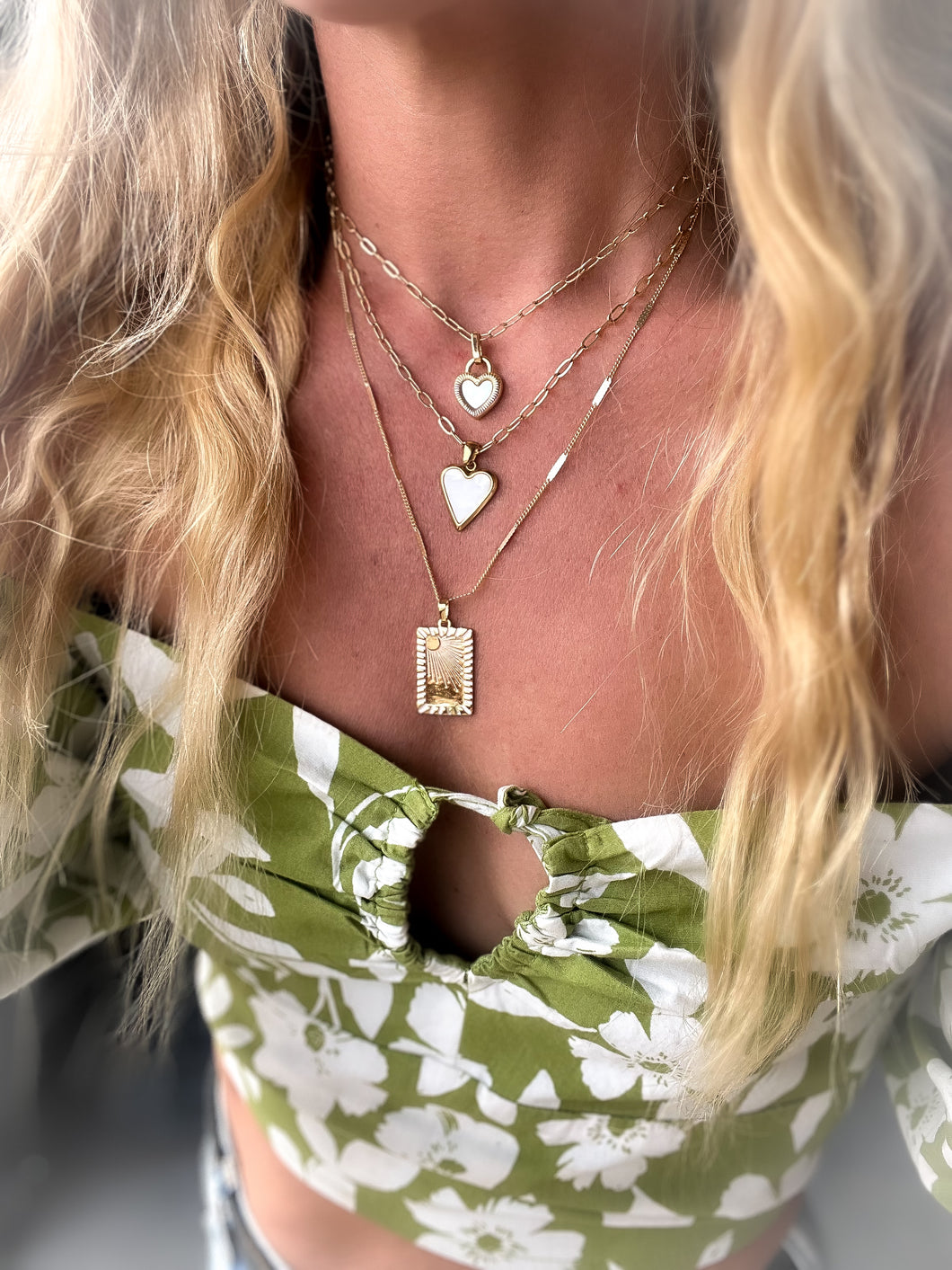 SHINE BRIGHT BABE ⫸DOUBLE SIDED SUN☼ DBL MANTRA NECKLACE ☼