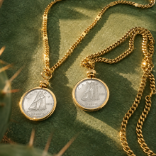 Load image into Gallery viewer, ••NEW•• DIMES FROM HEAVEN NECKLACE (gold &amp; silver)
