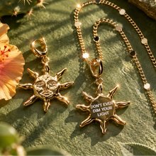 Load image into Gallery viewer, ••NEW•• YOUR LIGHT MATTERS ☀️ SUNSHINE MANTRA NECKLACE (double sided)
