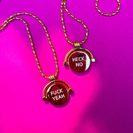 2 in 1 ❤️ SPINNING❤️CLARITY COIN NECKLACE